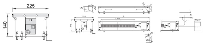 TPHC-E7 Natural Convection Electric Trench Heating system design